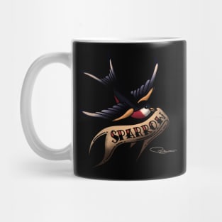 Retro Tattoo Sparrow Mug